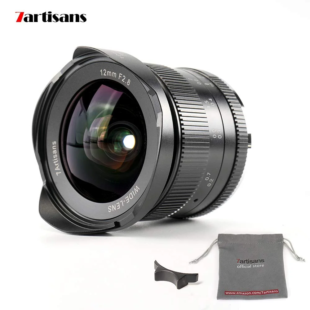 7artisans 12mm F2.8 APS-C Wide Angle Manual Fixed Lens for  Canon EOS-M Mount Camera